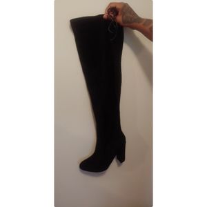 Over the knee boots, worn once